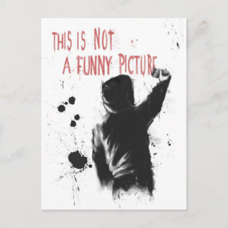 Nicht lustig postkarte