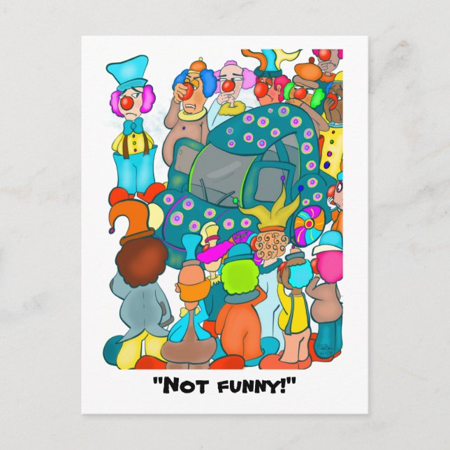 Nicht lustig! postkarte (Vorderseite)