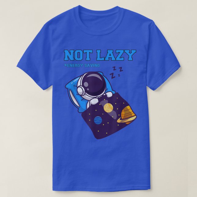Nicht magere Energie Rettend, sonniger Astronaut s T-Shirt (Design vorne)