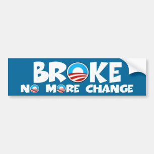 Nicht mehr ändern AntiObama Autoaufkleber