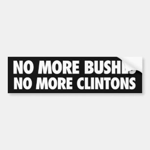 Nicht mehr bepflanzt nicht mehr Clintons mit Autoaufkleber