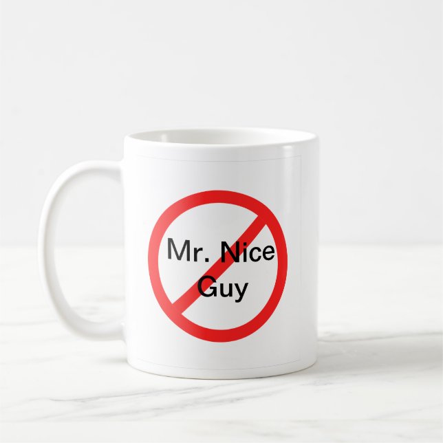 Nicht mehr Herr Nice Guy Kaffeetasse (Links)
