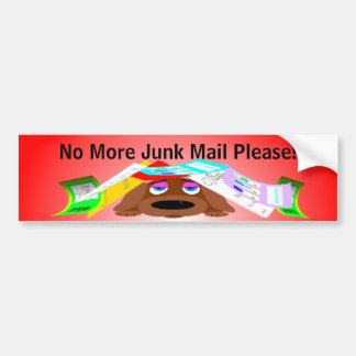 Nicht mehr Junk-Email bitte! Autoaufkleber