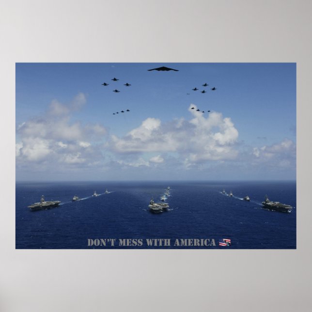 NICHT MEHR MIT AMERIKA-Poster Poster (Vorne)