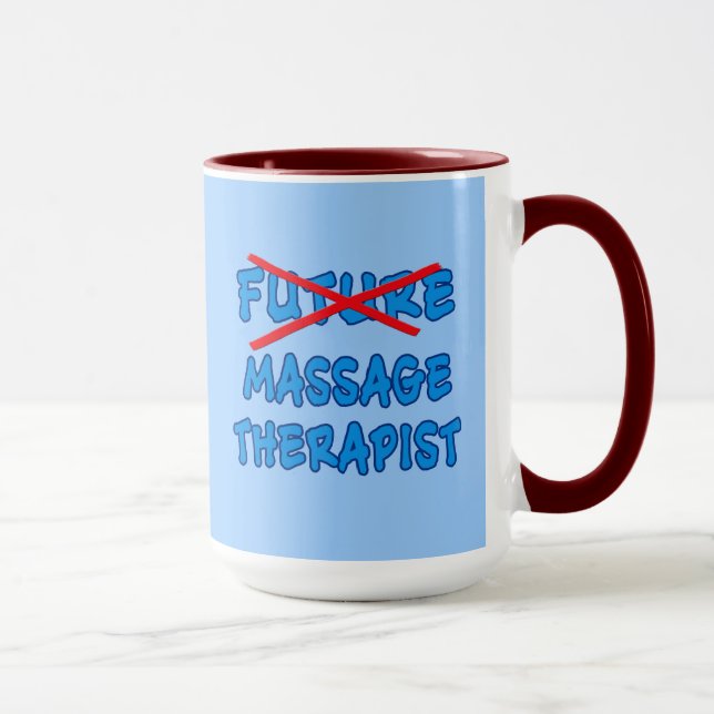 Nicht mehr zukünftiger MASSAGE-THERAPEUT Tasse (Rechts)