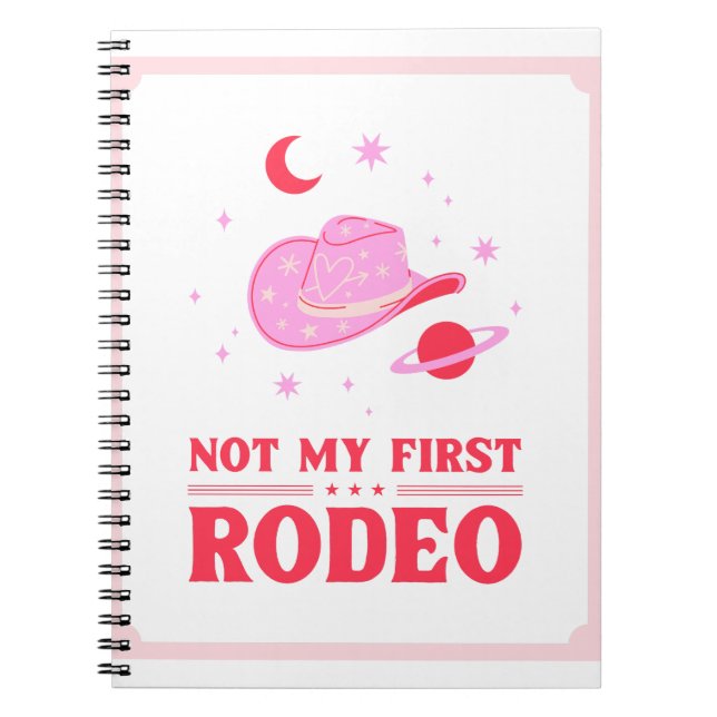 Nicht mein erster Rodeo Cowboy Hat Notizblock (Vorderseite)