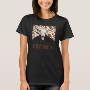 Nicht mein erster Rodeo Leopard Bull Skull Western T-Shirt