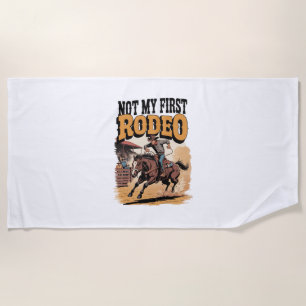Nicht mein erster Rodeo-Western Strandtuch