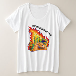 Nicht mein Frühstück Taco Plus Size T - Shirt