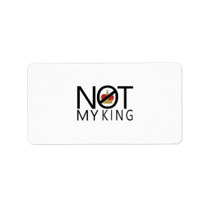 Nicht mein König Adressaufkleber