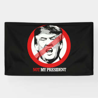 Nicht mein Präsident - Anti-Trumpf Banner