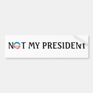 nicht mein Präsident Autoaufkleber