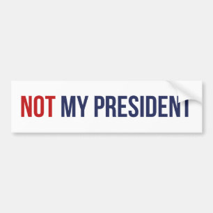 Nicht mein Präsident Autoaufkleber
