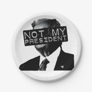 Nicht mein Präsident gegen Trump Invasion Liberale Pappteller