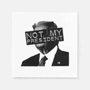 Nicht mein Präsident gegen Trump Invasion Liberale Serviette
