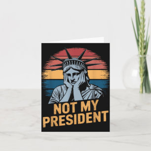 Nicht mein Präsident impeach Trump widersteht Anti Karte