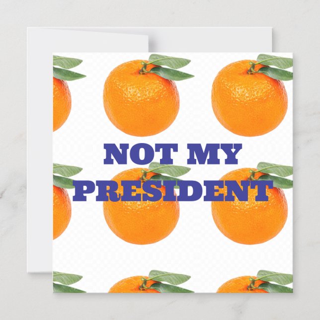 NICHT MEIN PRÄSIDENT MAGNET (Vorderseite)
