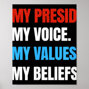 Nicht mein Präsident, nicht meine Stimme, nicht me Poster