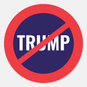 Nicht mein Präsident - Protest gegen Trump Runder Aufkleber