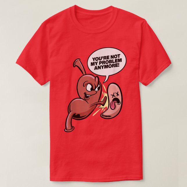 Nicht mein Problem mehr Magenschlauch Bariatric su T-Shirt (Design vorne)