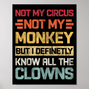 Nicht mein Zirkus, nicht meine Affen, aber ich ken Poster