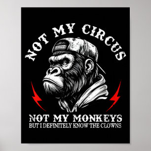 Nicht mein Zirkus, nicht meine Affen, aber ich ken Poster