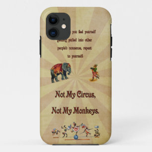 Nicht mein Zirkus, nicht meine Affen Case-Mate iPhone Hülle