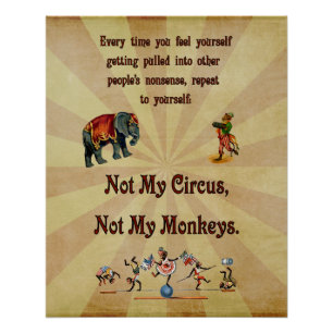 Nicht mein Zirkus, nicht meine Affen Poster
