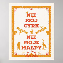 Nicht mein Zirkus, nicht meine Affen: Poster