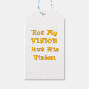 Nicht meine Vision, sondern seine Vision Geschenkanhänger