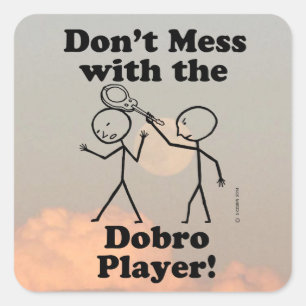 Nicht mit dem Dobro Player Aufkleber betrügen