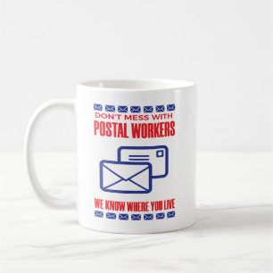 Nicht mit dem Postarbeiter-Funny Mail-Carrier zaub Kaffeetasse