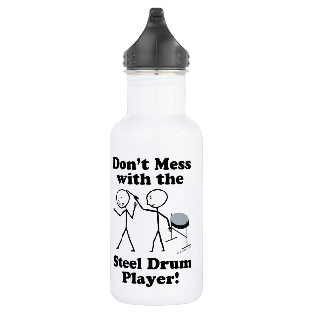 Nicht mit dem Stahltrommel-Player verwechseln Edelstahlflasche (Rechts)