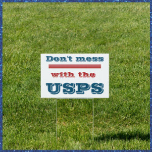 Nicht mit dem USPS Yard-Zeichen durcheinander brin Gartenschild