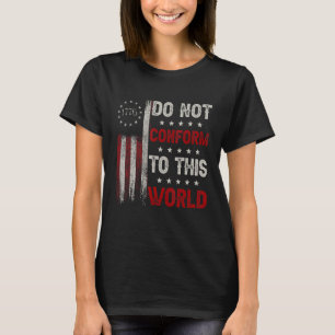 Nicht mit dieser Fahne von World American 1776 übe T-Shirt