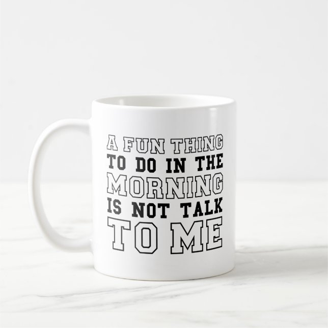 Nicht mit mir reden kaffeetasse (Links)