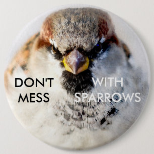 Nicht mit Sparrows durcheinander bringen Button