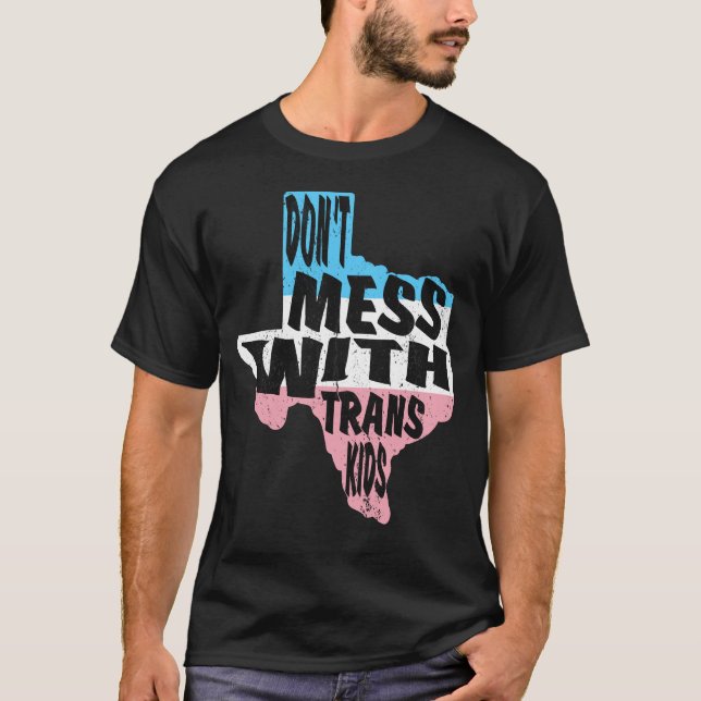 Nicht mit Trans-Kindern verprügeln, Trans-Kind sch T-Shirt (Vorderseite)