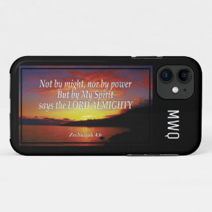 NICHT MIT VIELLEICHT NOCH POWER Zechariah 4:6 Ch Case-Mate iPhone Hülle