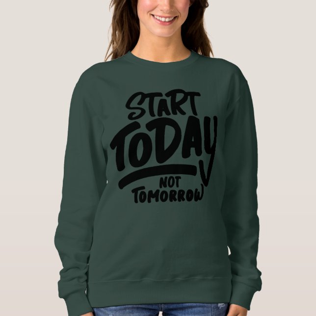 nicht morgen sweatshirt (Vorderseite)