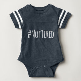 Nicht müde Hashtag Baby Outfit Baby Strampler