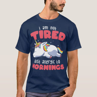 Nicht müde nur allergisch zum Morgengrauen Lazy Fu T-Shirt
