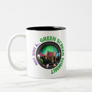 (nicht nur a) Gipfeltreffen der Grünen Fenster Zweifarbige Tasse