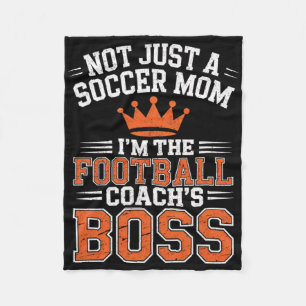 Nicht nur ein Fußball-Mama Football-Trainers Boss Fleecedecke