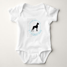 Nicht nur ein Hund, es ist ein toller Däne! Baby Strampler
