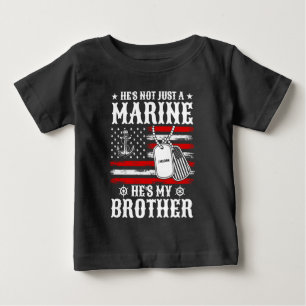 Nicht nur ein Marine, er ist mein Bruder Patriotis Baby T-shirt