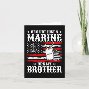 Nicht nur ein Marine, er ist mein Bruder Patriotis Karte