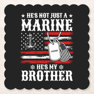 Nicht nur ein Marine, er ist mein Bruder Patriotis Untersetzer