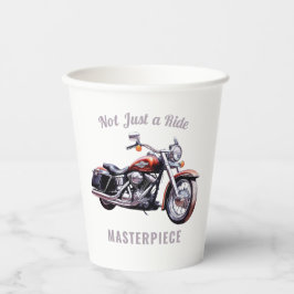 Nicht nur ein Meisterwerk - Retro Motorrad Pappbecher