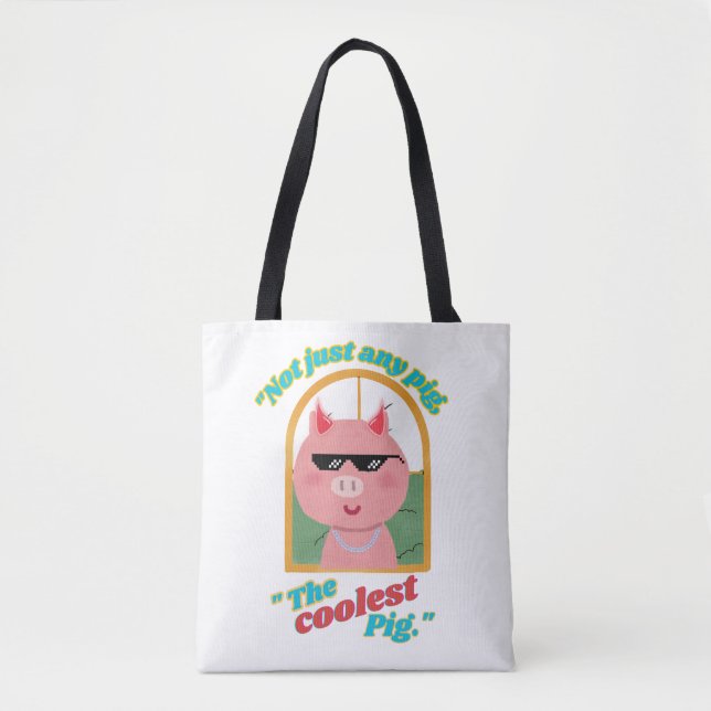 Nicht nur ein Schwein, das coolstste Schwein Tasche (Vorderseite)